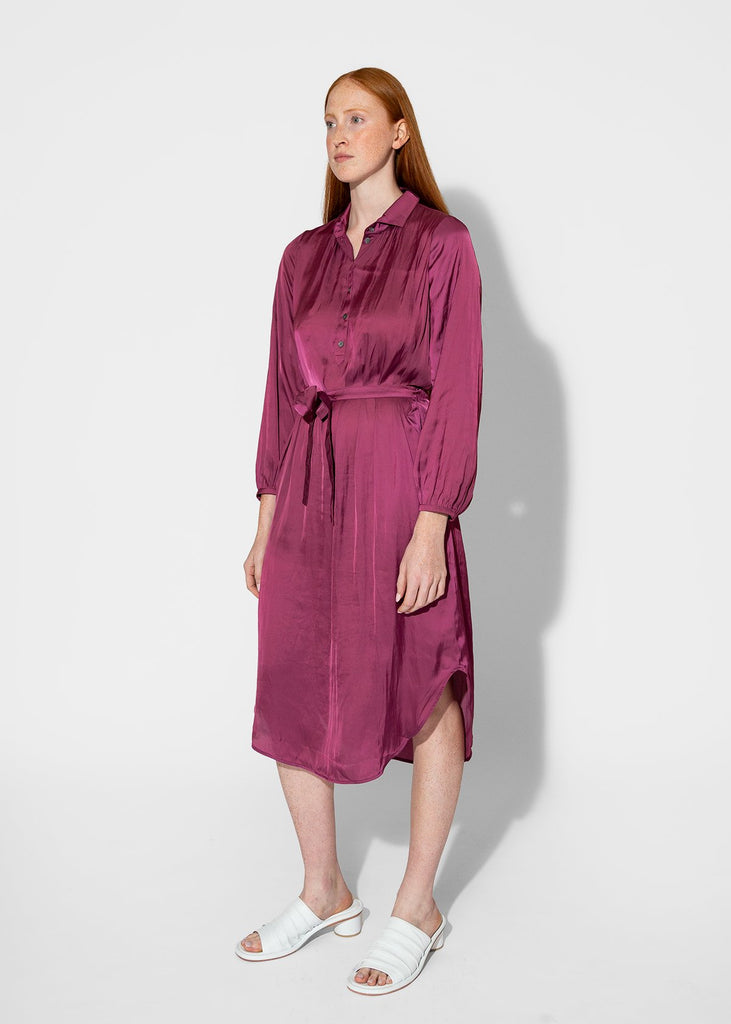 Raquel Allegra_Vivienne Dress in Berry_Apparel & Accessories_0 - Finefolk