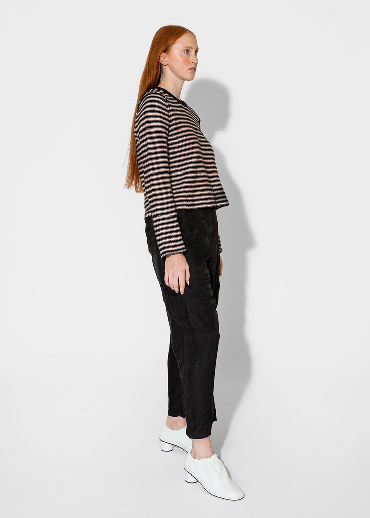 Raquel Allegra_Westlake Pullover in Stripe Pink_Apparel & Accessories_0 - Finefolk