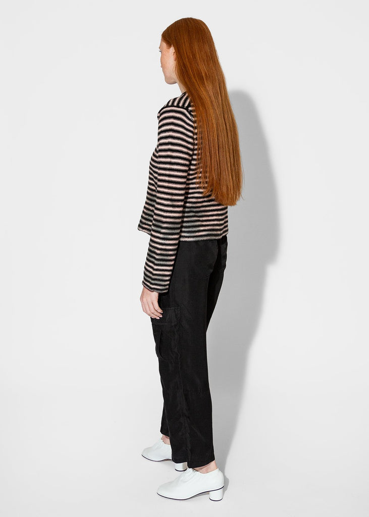 Raquel Allegra_Westlake Pullover in Stripe Pink_Apparel & Accessories_0 - Finefolk