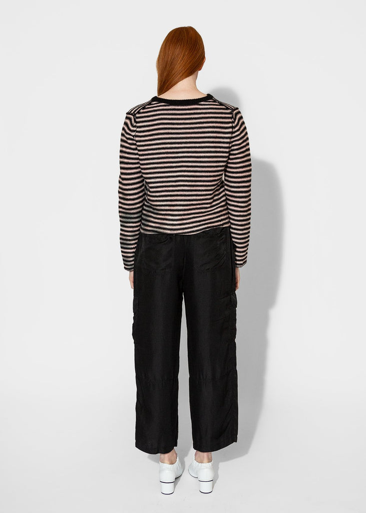 Raquel Allegra_Westlake Pullover in Stripe Pink_Apparel & Accessories_0 - Finefolk