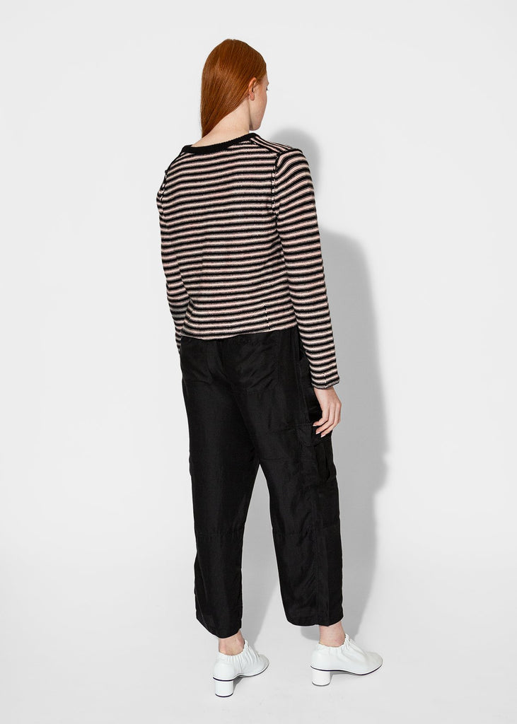 Raquel Allegra_Westlake Pullover in Stripe Pink_Apparel & Accessories_0 - Finefolk