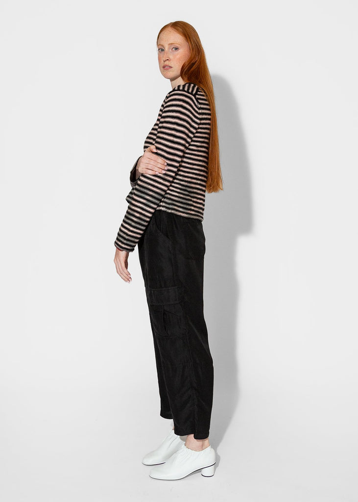 Raquel Allegra_Westlake Pullover in Stripe Pink_Apparel & Accessories_0 - Finefolk