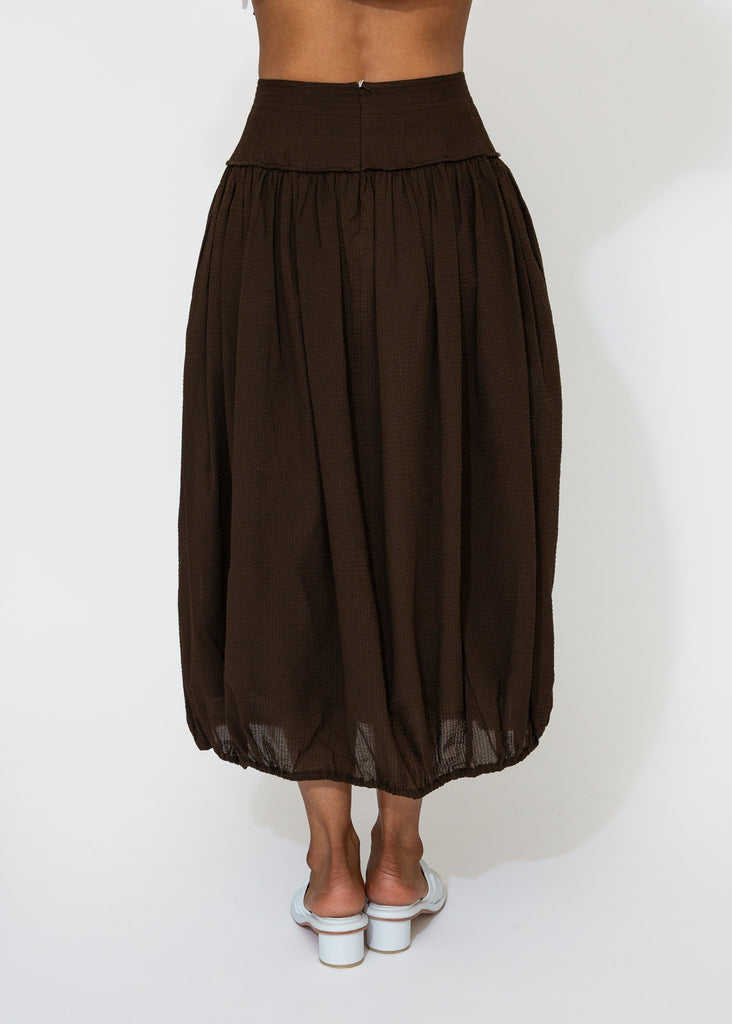 Sayaka Davis_Balloon Skirt in Chocolate_Skirt_XS - Finefolk
