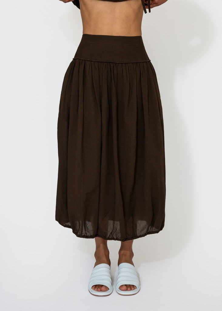 Sayaka Davis_Balloon Skirt in Chocolate_Skirt_XS - Finefolk