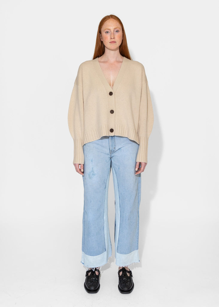 Sayaka Davis_Balloon Sleeve Sweater in Wheat_Sweater_XS - Finefolk