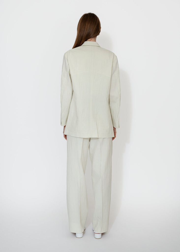 Sayaka Davis_Belted Tucked Trousers in Ivory_Pants_XS - Finefolk