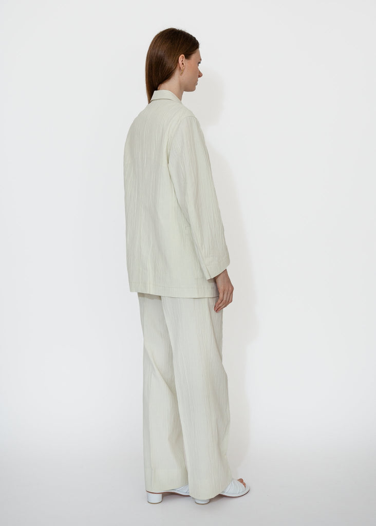 Sayaka Davis_Belted Tucked Trousers in Ivory_Pants_XS - Finefolk