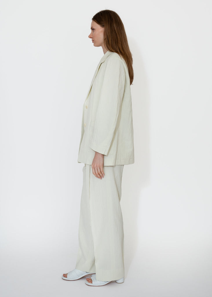 Sayaka Davis_Belted Tucked Trousers in Ivory_Pants_XS - Finefolk