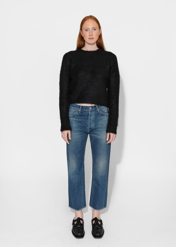 Sayaka Davis_Cropped Sweater in Black_Sweaters_XS - Finefolk