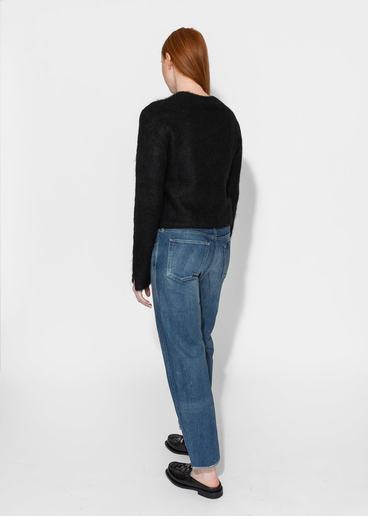 Sayaka Davis_Cropped Sweater in Black_Sweaters_XS - Finefolk