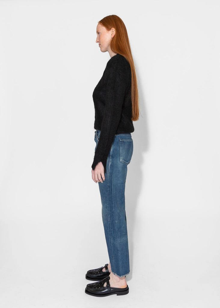 Sayaka Davis_Cropped Sweater in Black_Sweaters_XS - Finefolk