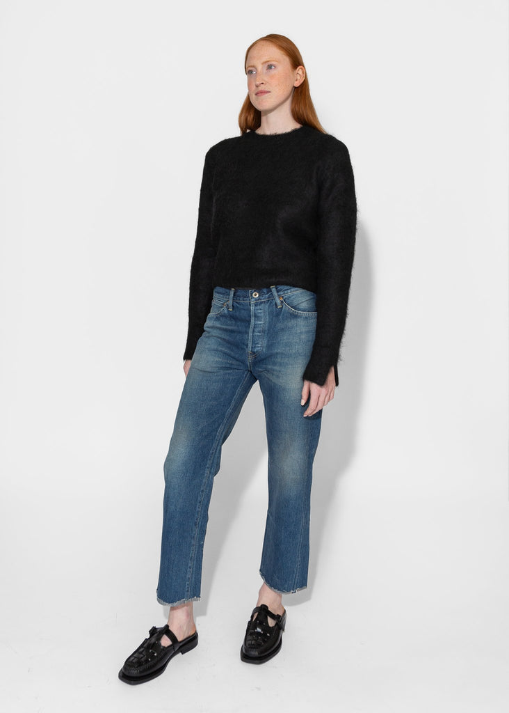 Sayaka Davis_Cropped Sweater in Black_Sweaters_XS - Finefolk