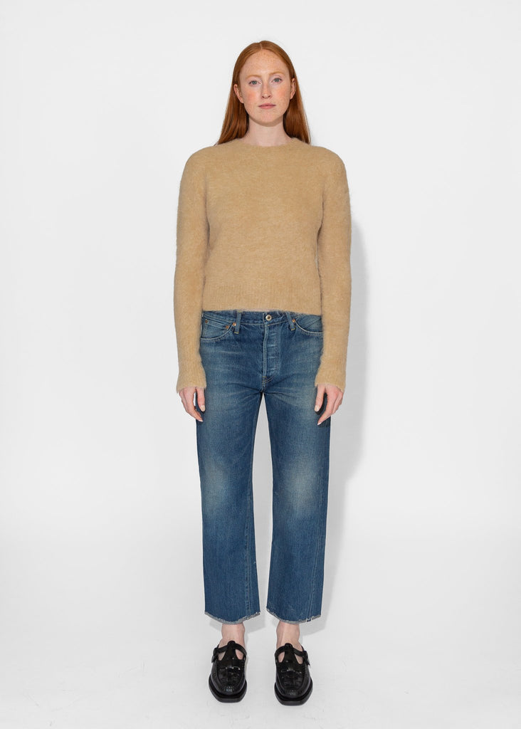 Sayaka Davis_Cropped Sweater in Camel_Sweaters_XS - Finefolk