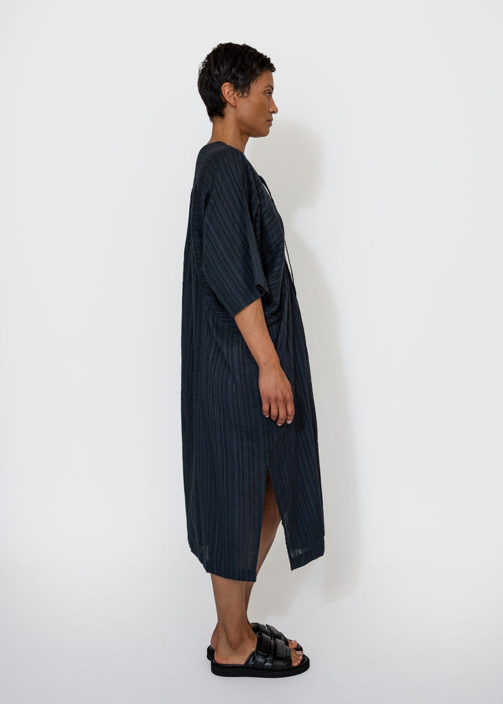 Sayaka Davis_Kaftan Dress in Navy_Dresses_XS - Finefolk