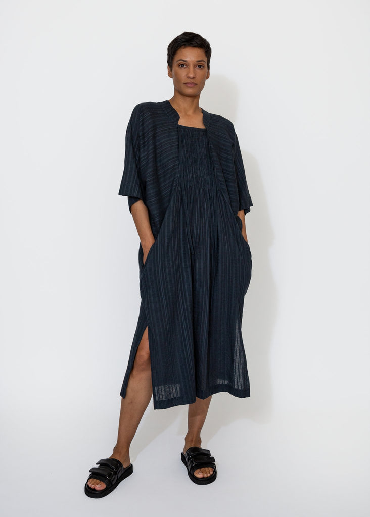 Sayaka Davis_Kaftan Dress in Navy_Dresses_XS - Finefolk