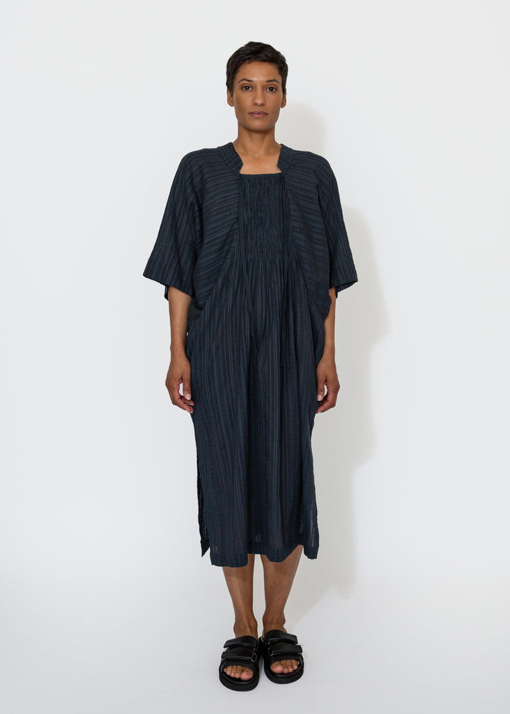 Sayaka Davis_Kaftan Dress in Navy_Dresses_XS - Finefolk