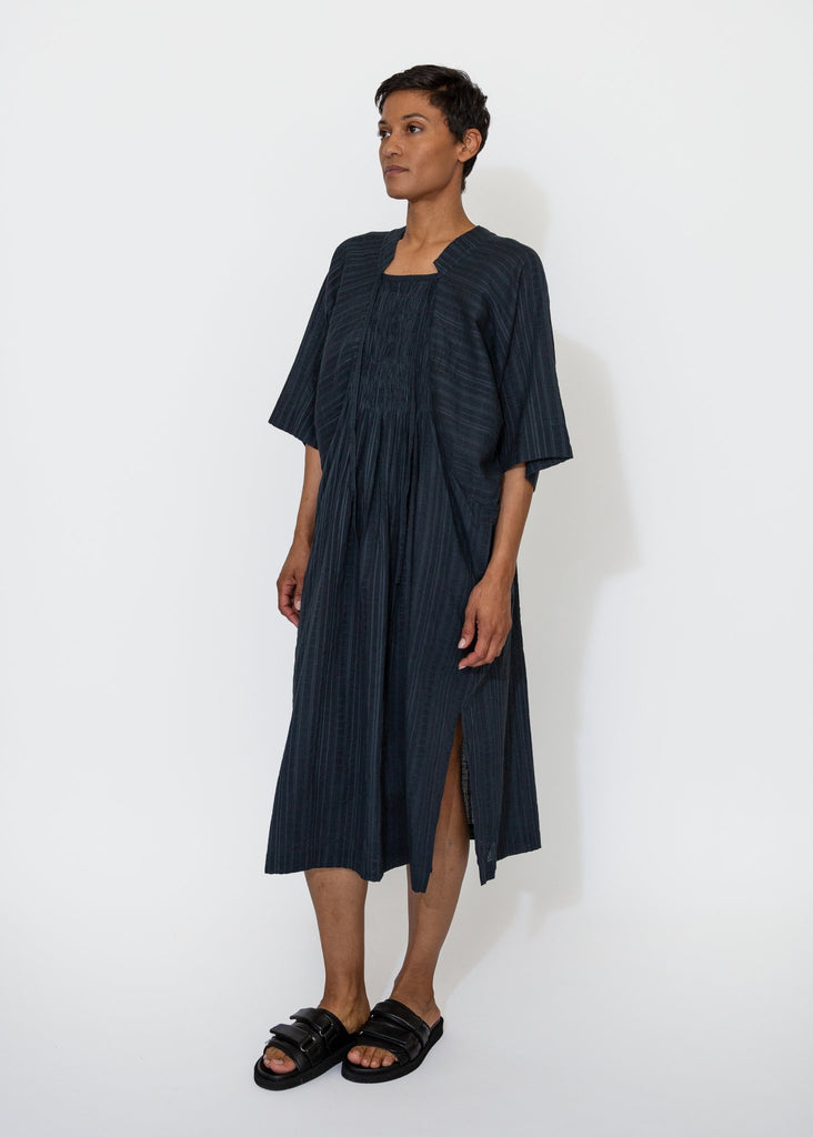 Sayaka Davis_Kaftan Dress in Navy_Dresses_XS - Finefolk