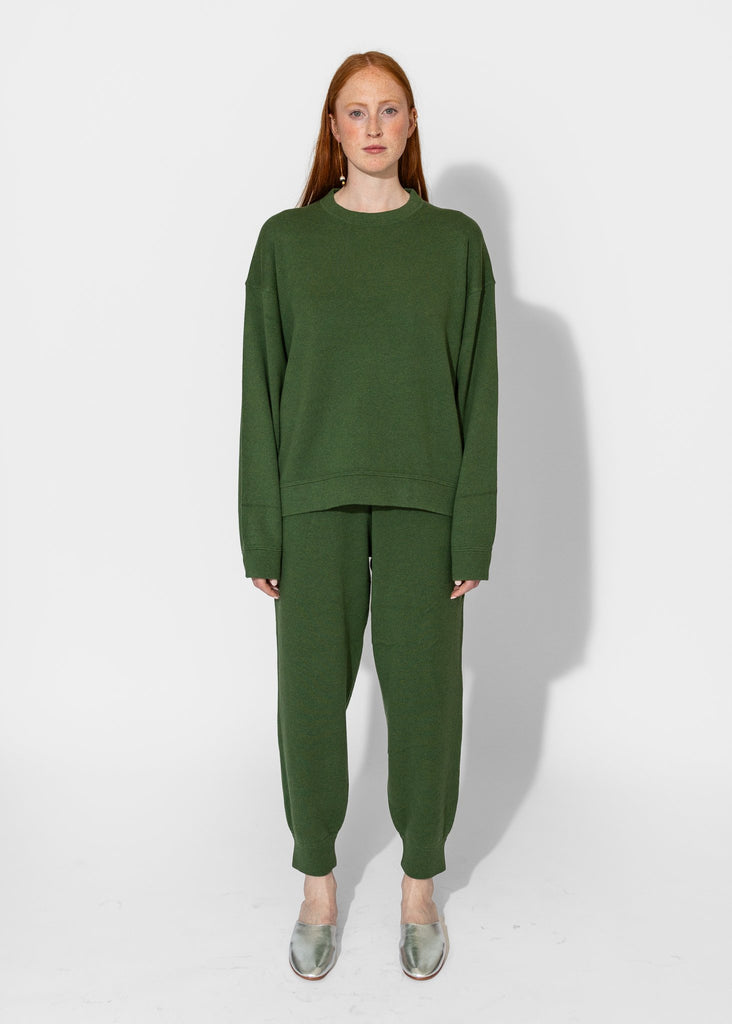 Sayaka Davis_Knit Sweatpants in Pine_Pants_XS - Finefolk