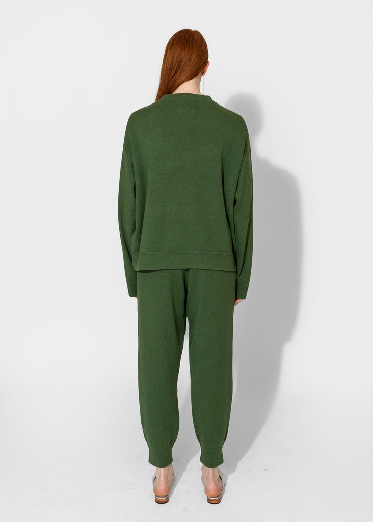 Sayaka Davis_Knit Sweatshirt in Pine_Sweater_XS - Finefolk