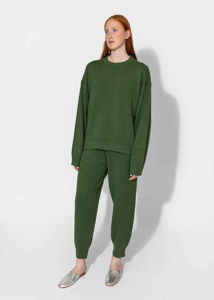 Sayaka Davis_Knit Sweatshirt in Pine_Sweater_XS - Finefolk