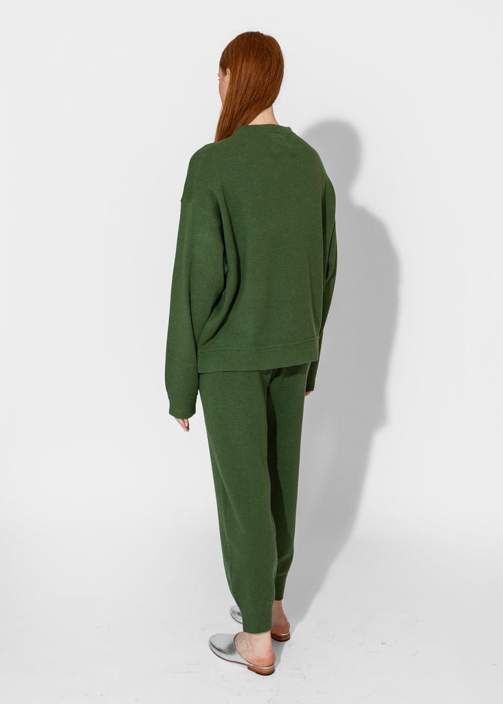 Sayaka Davis_Knit Sweatshirt in Pine_Sweater_XS - Finefolk