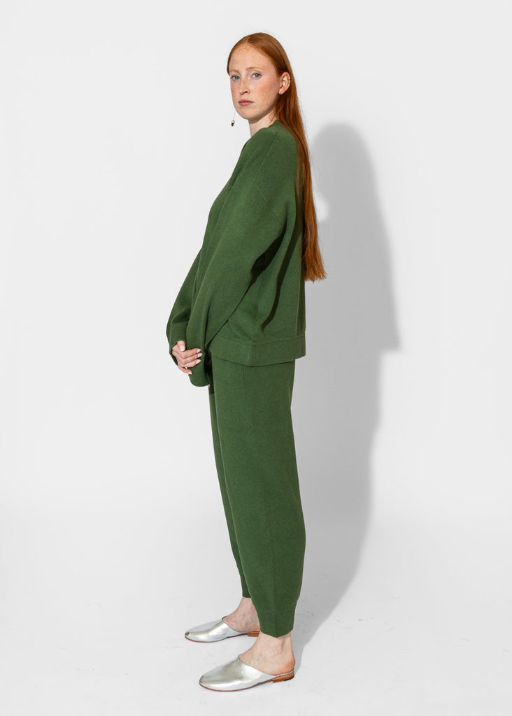 Sayaka Davis_Knit Sweatshirt in Pine_Sweater_XS - Finefolk