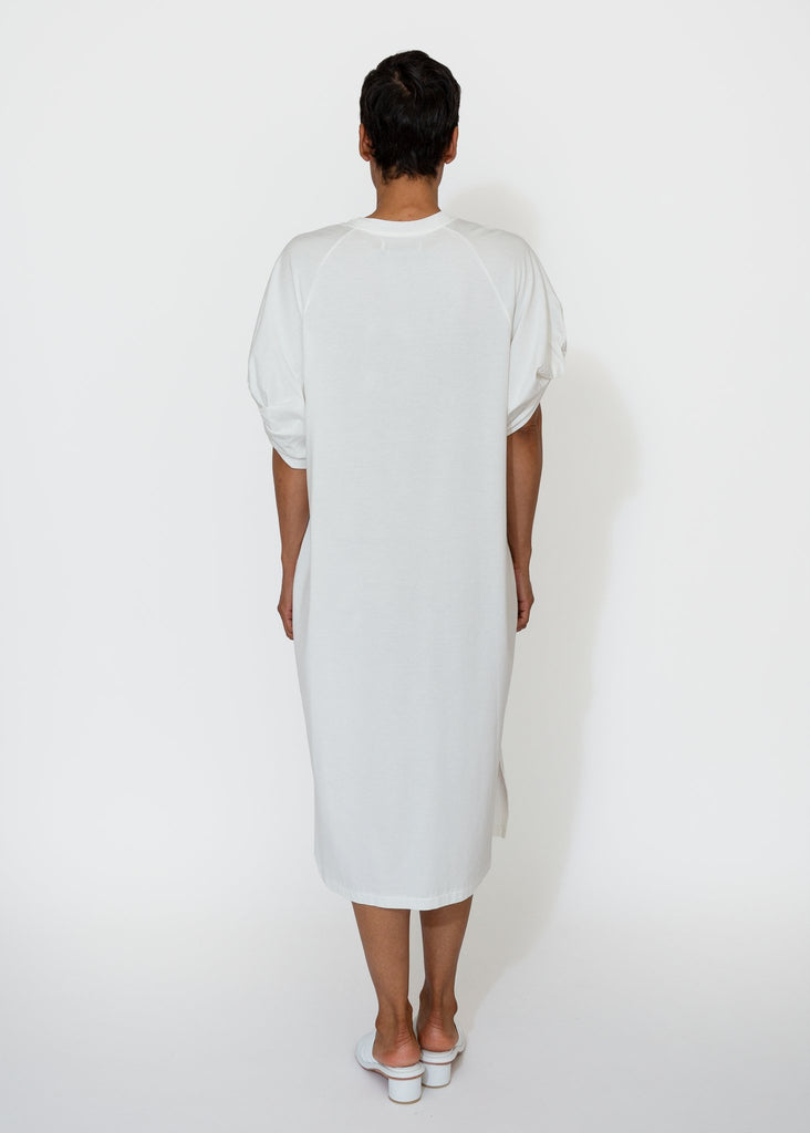 Sayaka Davis_Twisted Sleeve Dress in White_Dress_XS - Finefolk