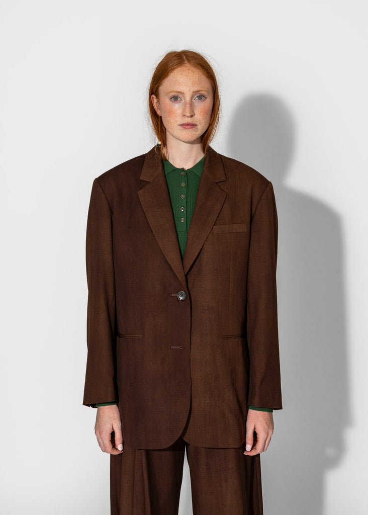 Sayaka Davis_Two Button Blazer in Cinnamon_Jackets/Blazers_XS - Finefolk