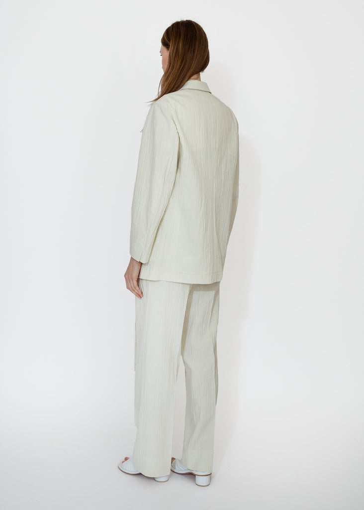 Sayaka Davis_Two Button Blazer in Ivory_Blazer_XS - Finefolk