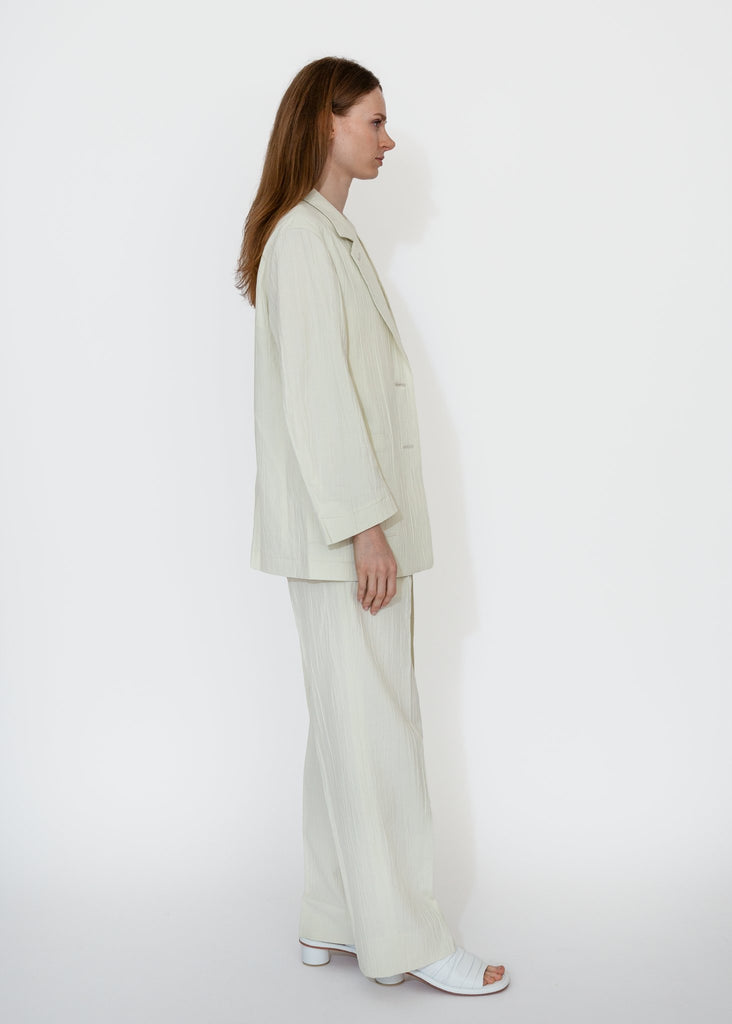 Sayaka Davis_Two Button Blazer in Ivory_Blazer_XS - Finefolk