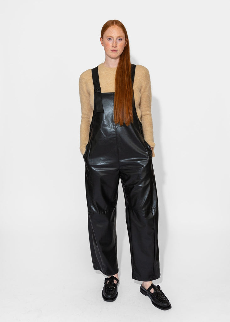 Sayaka Davis_Vegan Leather Coverall in Black_Jumpsuits_XS - Finefolk