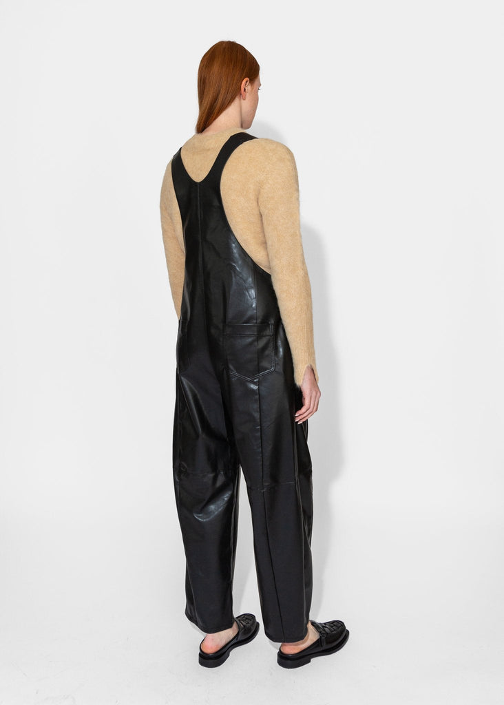 Sayaka Davis_Vegan Leather Coverall in Black_Jumpsuits_XS - Finefolk