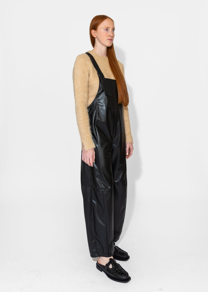 Sayaka Davis_Vegan Leather Coverall in Black_Jumpsuits_XS - Finefolk