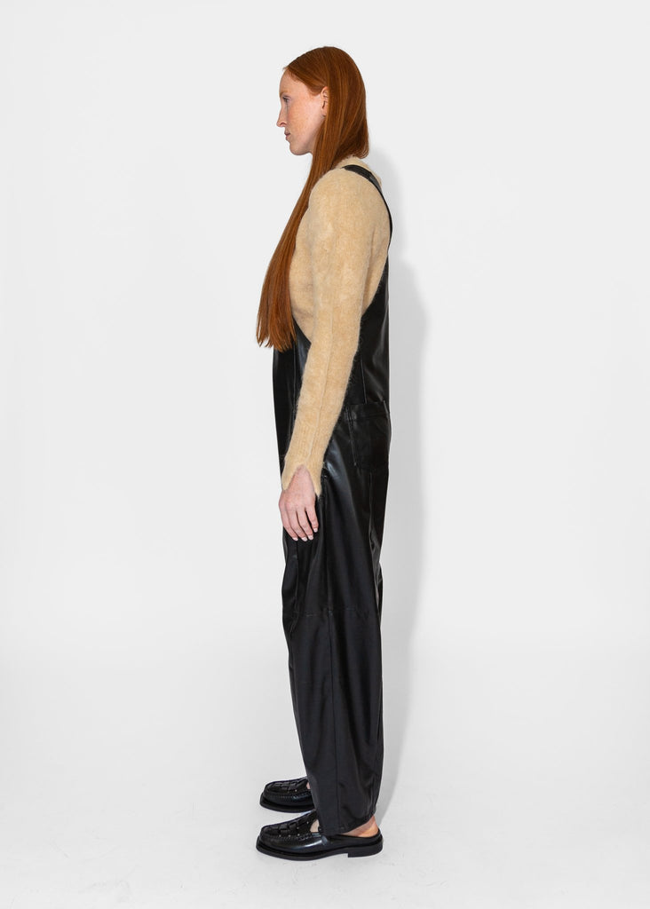 Sayaka Davis_Vegan Leather Coverall in Black_Jumpsuits_XS - Finefolk