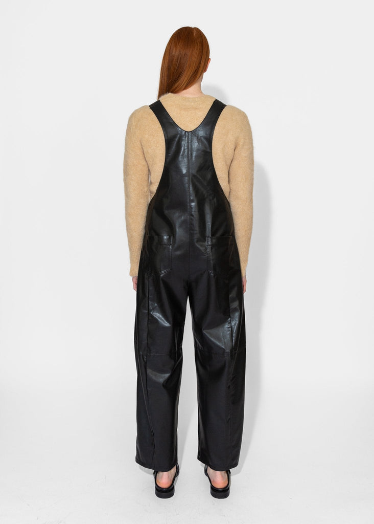 Sayaka Davis_Vegan Leather Coverall in Black_Jumpsuits_XS - Finefolk