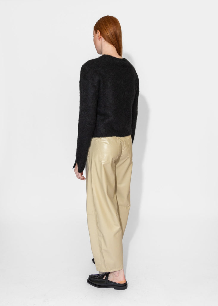 Sayaka Davis_Vegan Leather Pants in Light Beige_Pants_XS - Finefolk