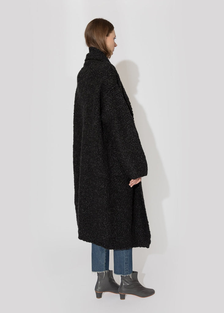 Lauren Manoogian_Berber Coat in Black Melange_Outerwear_POS - Finefolk
