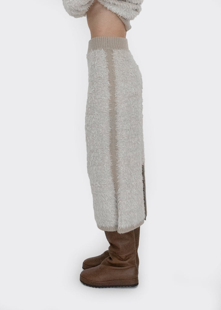 Lauren Manoogian_Sherpa Skirt in Raw White__1 - Finefolk