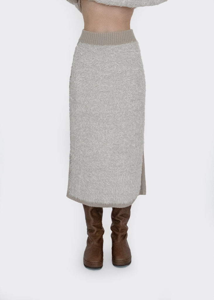 Lauren Manoogian_Sherpa Skirt in Raw White__1 - Finefolk