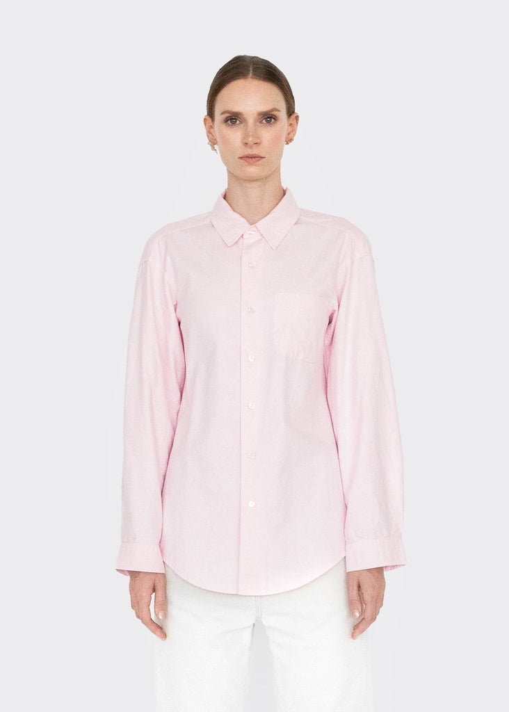 R13_Seamless Button Up in Pink__lt pink - Finefolk