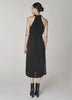 Raquel Allegra_Halter Midi Dress in Black_Dress_00 - Finefolk