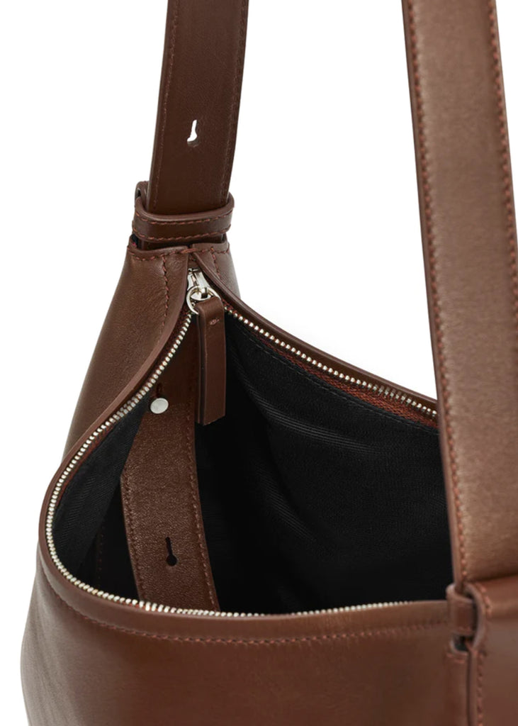 AESTHER EKME Mini Hobo Smooth Leather Shoulder Bag